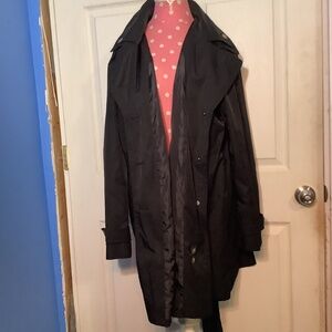 Women’s Black LONDON FOG Trench Coat Size XXL